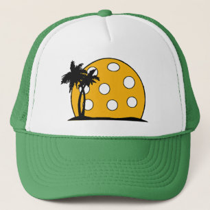 Pickleball Beach Sunset Truckerkappe