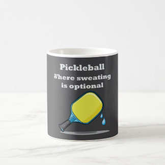 Pickleball, bei dem Schwitzen optional ist Kaffeetasse