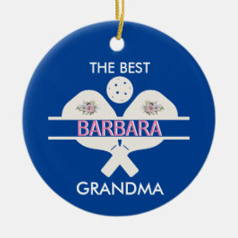 Pickleball Best Oma Custom Vorname Keramik Ornament
