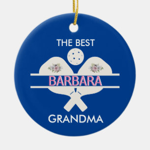 Pickleball Best Oma Custom Vorname Keramik Ornament