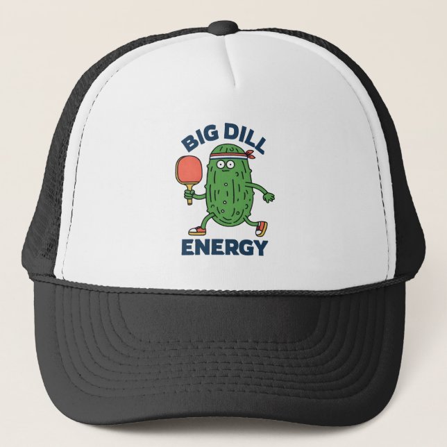 Pickleball - Big Dill Energy Truckerkappe (Vorderseite)