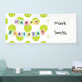 Pickleball Birthday Party Banner