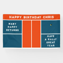 Pickleball Birthday Party Banner