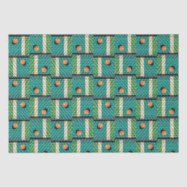 Pickleball 'bis die Straßenlaternen Aquamarin komm Seidenpapier