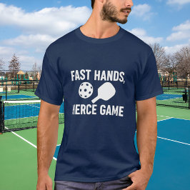 Pickleball-blaues Zitat T-Shirt