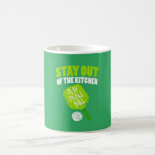 Pickleball - Bleibe aus der Küche Kaffeetasse