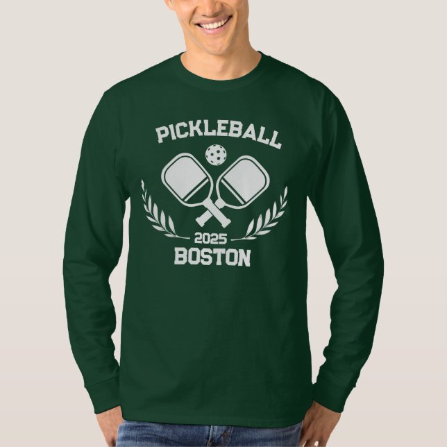 Pickleball Boston 2025 Custom T-Shirt (Vorderseite)