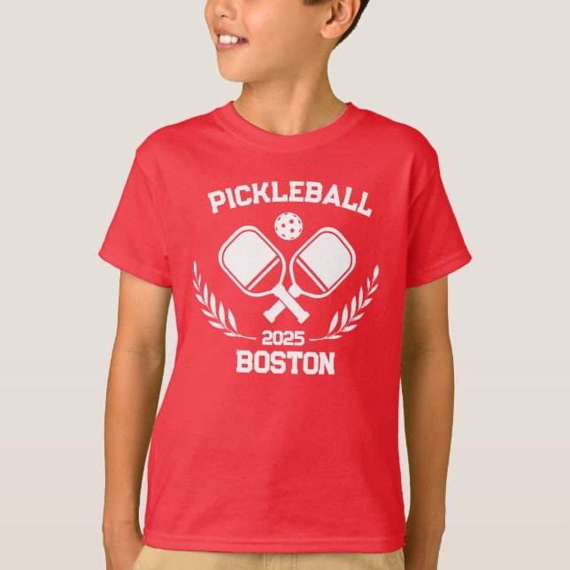 Pickleball Boston 2025 Custom T-Shirt (Vorderseite)