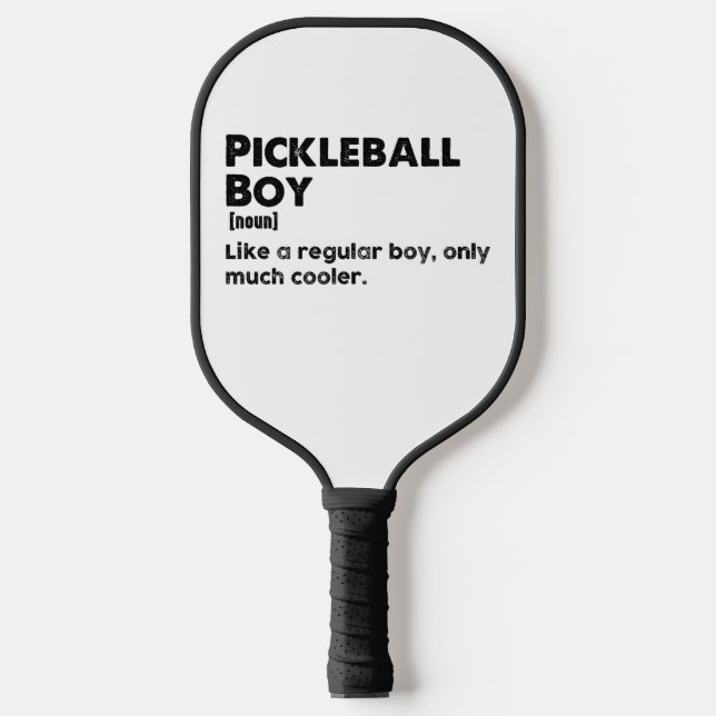 Pickleball Boy Funny Dictionary Definition Pickle Schläger (Vorderseite)