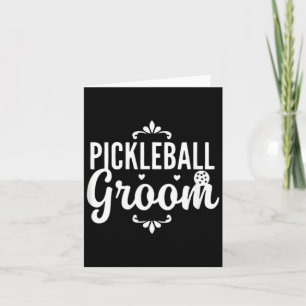 Pickleball Bräutigam - Paar Dating Hochzeit - Karte