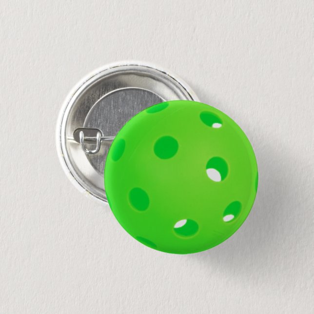 Pickleball Bright Green Pickleball Ball Zubehör Button (Vorne & Hinten)