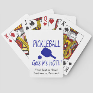 Pickleball bringt mich heiß blau spielkarten