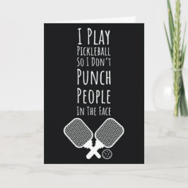 Pickleball Cards Fun Pickleballer Sportspieler Karte