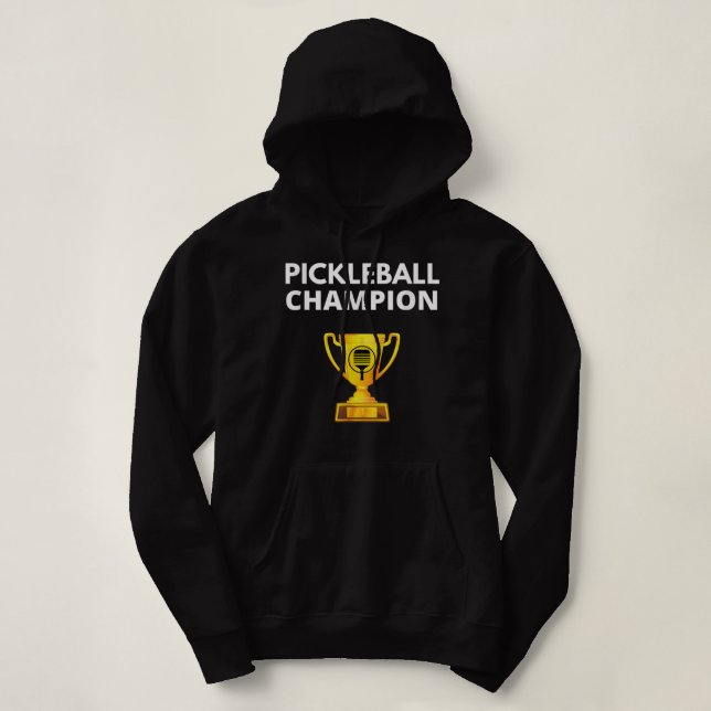 Pickleball Champion Funny PIckleball Trophy 634 Hoodie (Design vorne)