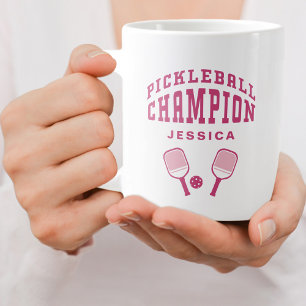 Pickleball Champion Individuelle Name Initials Pin Jumbo-Tasse