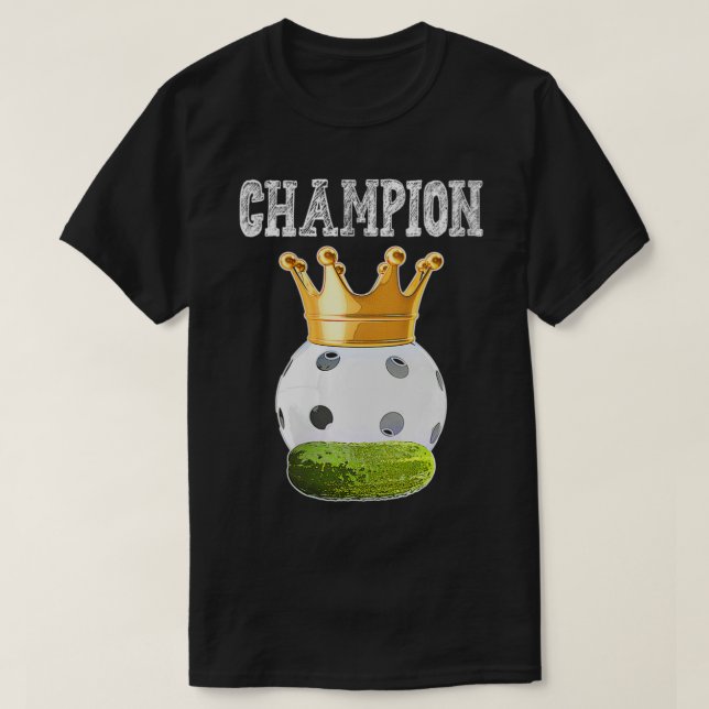 Pickleball Champion Pickleball Trophäe T-Shirt (Design vorne)