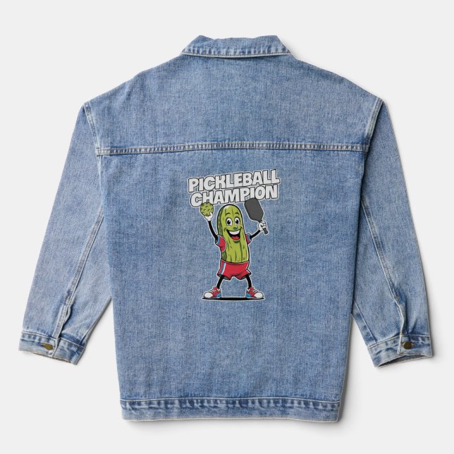 Pickleball Champion s for Men Jeansjacke (Rückseite)