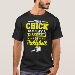 Pickleball Chick Racket Sportpaddlespieler T-Shirt