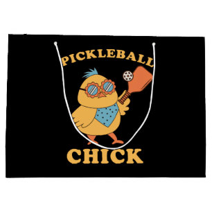 Pickleball Chick - Retro Große Geschenktüte