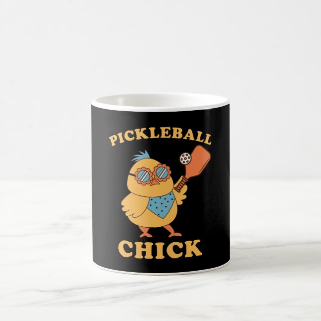 Pickleball Chick - Retro Kaffeetasse (Mittel)