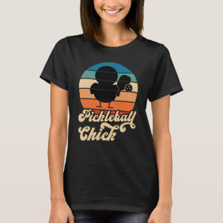 Pickleball Chick Retro Vintage  3 T-Shirt