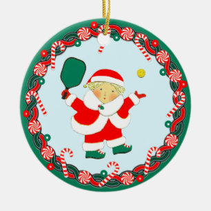 Pickleball Christmas Collectin Keramik Ornament