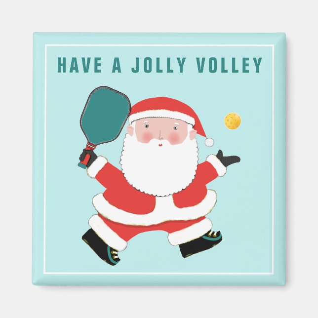 Pickleball Christmas Kleine Geschenk Magnet (Vorne)