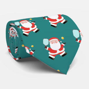 Pickleball Christmas Neck Tie Krawatte
