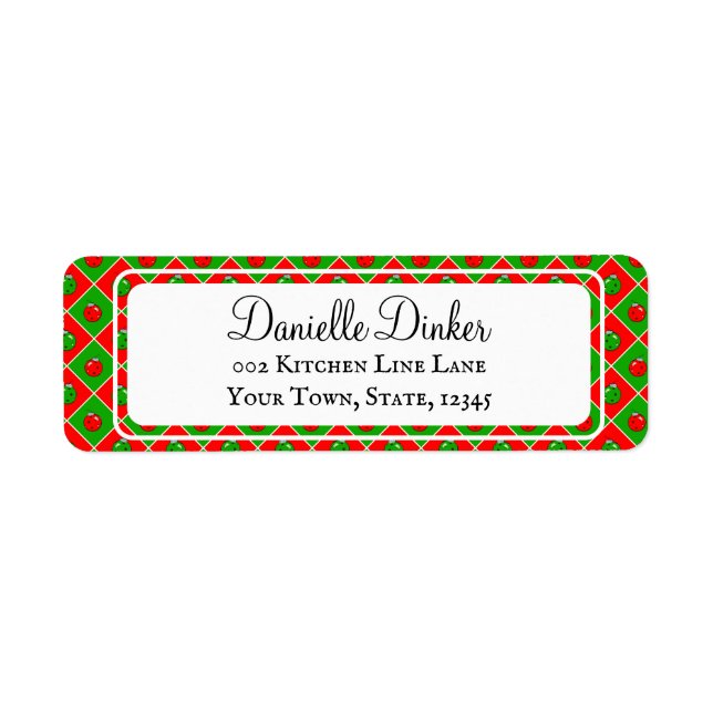 Pickleball Christmas Party Invites Cards Festive (Vorne)