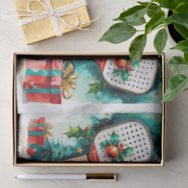 Pickleball Christmas Thema Seidenpapier