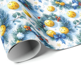 Pickleball Christmas themed Geschenkpapier
