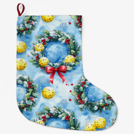 Pickleball Christmas themed Großer Weihnachtsstrumpf