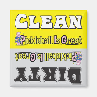 PICKLEBALL CLEAN DIRTY DISHWASHER MAGNET