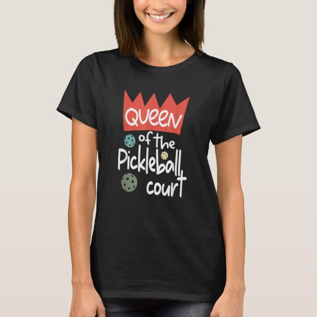 Pickleball Clothes for Womens u2013 Pickleball Que T-Shirt (Vorderseite)