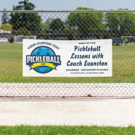 Pickleball Club, Coach, Pickleball Lektionen Klini Banner