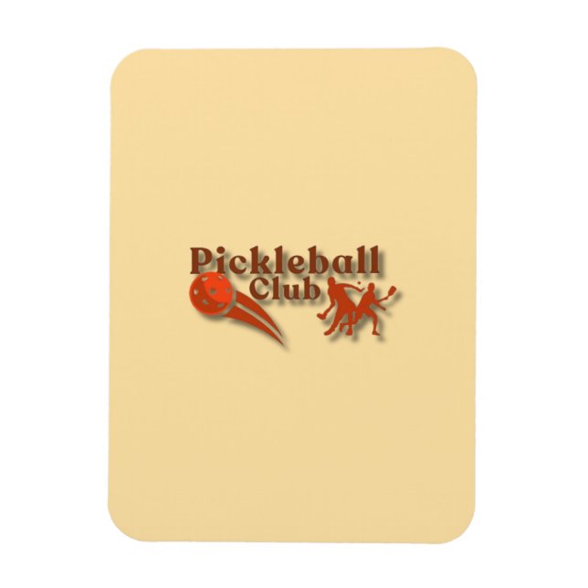 Pickleball-Club-Logo - Gear & Geschenke nach Maß Magnet (Vertikal)