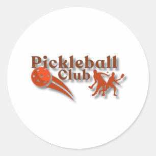 Pickleball-Club-Logo - Gear & Geschenke nach Maß Runder Aufkleber