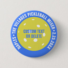 Pickleball Club Mixer Turnier Spiel Custom Medal Button