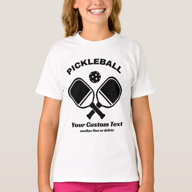 Pickleball Club Personalisiert T-Shirt (Vorderseite)