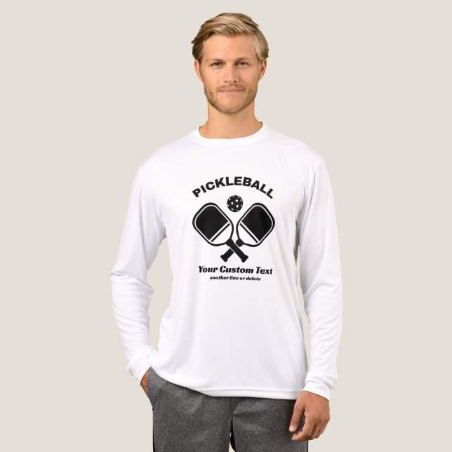 Pickleball Club Personalisiert Tri-Blend Shirt (Vorderseite komplett)