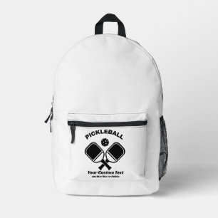 Pickleball Club Pickleball Paddle & Ball Benutzerd Bedruckter Rucksack