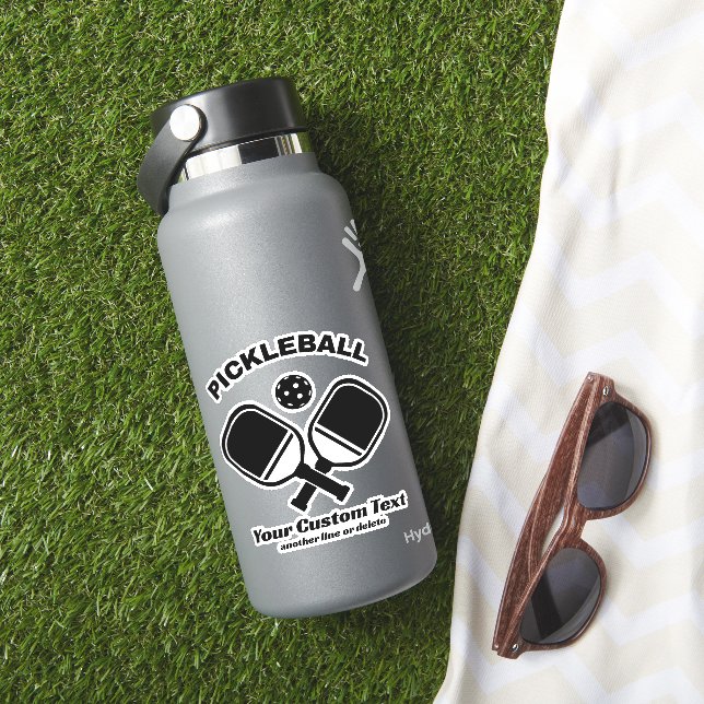 Pickleball Club Pickleball Paddle & Ball Custom Aufkleber (HydroFlask Insitu)