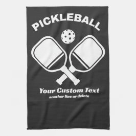 Pickleball Club Pickleball Paddle & Ball Custom Geschirrtuch