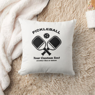 Pickleball Club Pickleball Paddle & Ball Custom Kissen