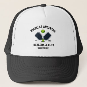 Pickleball Club Team Paddles & Ball Personalisiert Truckerkappe