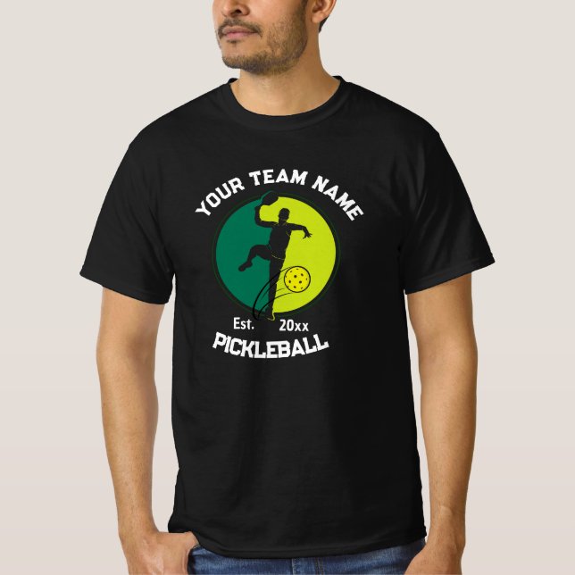 Pickleball Club Team Player Pickler Custom T-Shirt (Vorderseite)