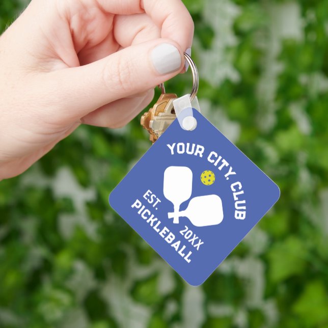 Pickleball Club Team Spieler Custom Pickler Gesche Schlüsselanhänger (Hand)