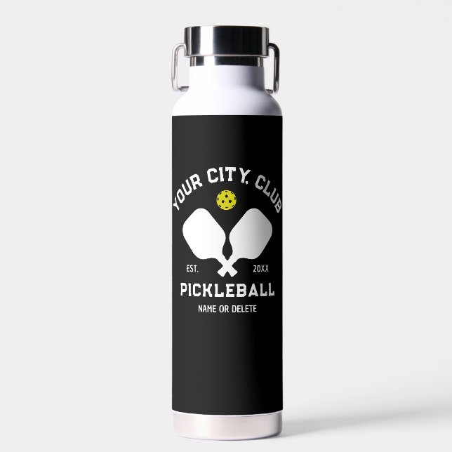 Pickleball Club Team Spieler Custom Pickler Gesche Trinkflasche (Vorne)