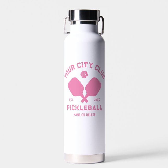 Pickleball Club Team Spieler Custom Pickler Gesche Trinkflasche (Vorne)