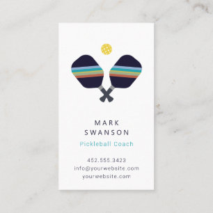 Pickleball Coach + Personal Trainer Business Card Visitenkarte